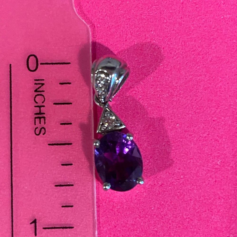 Elegant Blue Topaz 3 Earrings 2 Pendants and 1 Amethyst Pendant Gemstone Jewelry - Picture 8 of 14